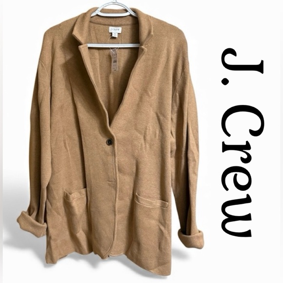 J. Crew Jackets & Blazers - J. CREW Camel Sweater Blazer, NWT 3XL